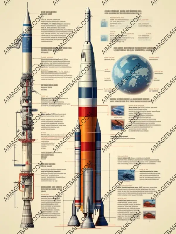 Infographic: Realistic Styled Rocket Illustration