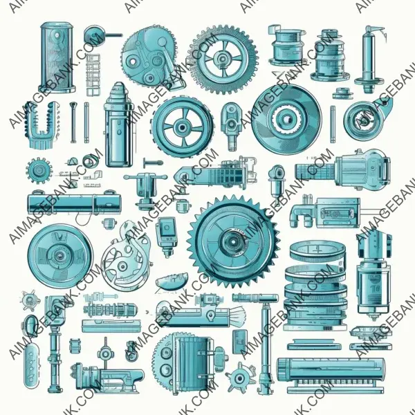 Vector Drawn Flat Images for Engineering CAD Files