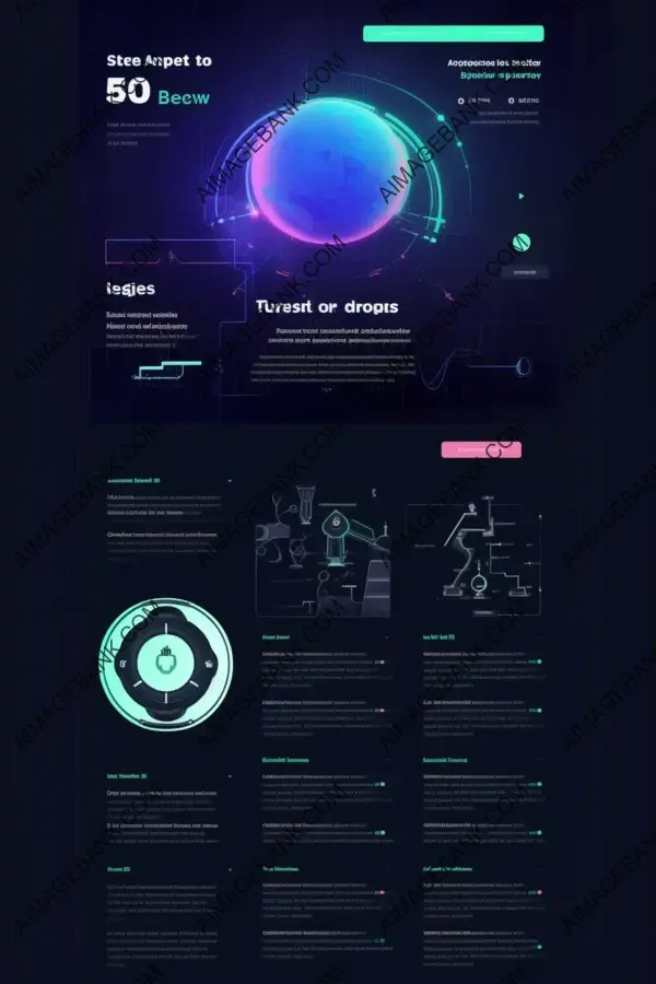 Futuristic Technology Inspires Innovative Website Design