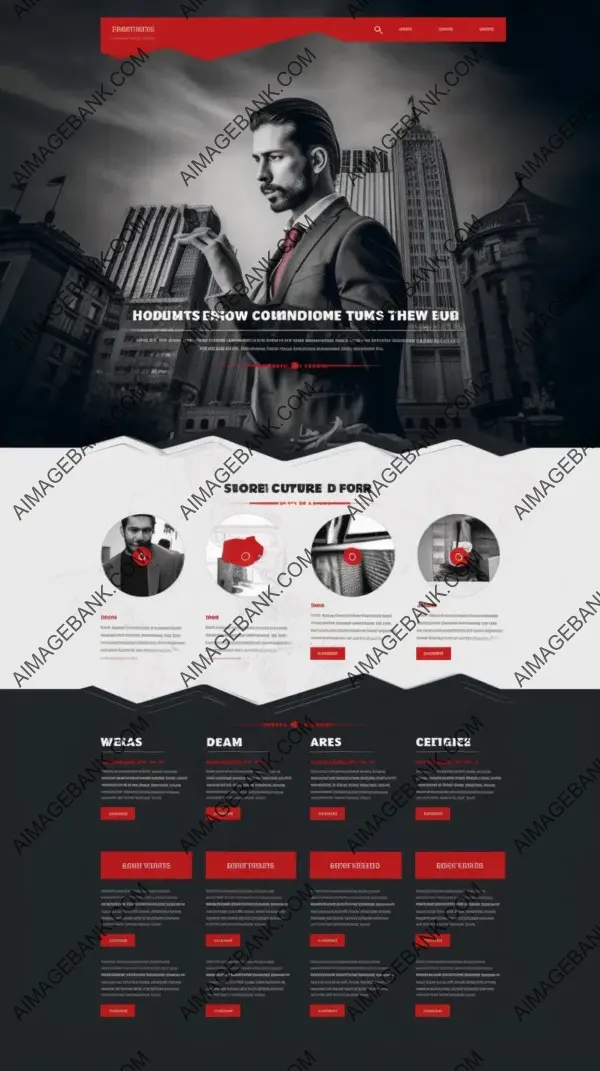 Landing Page: Red, Black, and White Education Focus