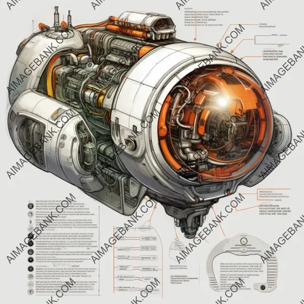 High-Tech Spaceship Engine Parts: Exploring the Future