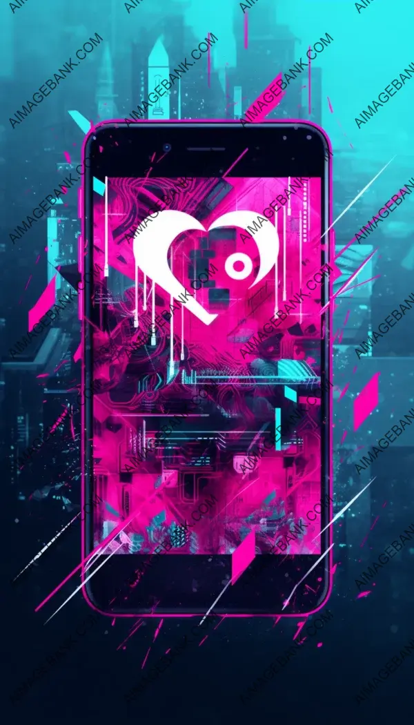 Cool Edgy Mobile Wallpaper with Abstract Design