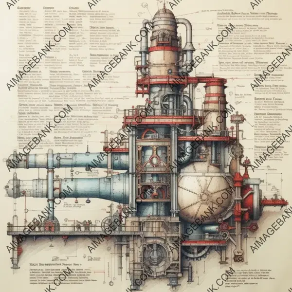 Detailed Engineering Diagram Illustration