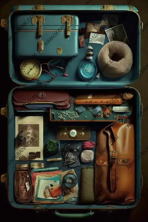 Rich colors and hyper-detailed suitcase in a captivating photo