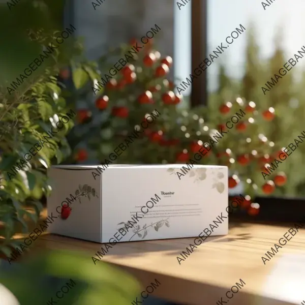 Transforming White Rosehip Package Box Mockup with Professional Lights