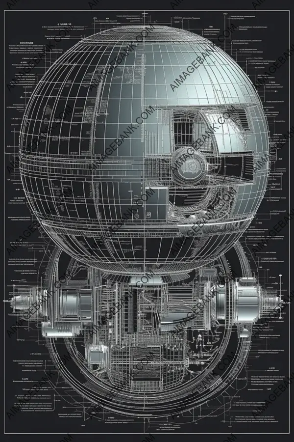 Detailed Vector Illustration: Technical Schematic Design