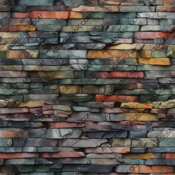 Modern and Urban: Colorful Slate Wall