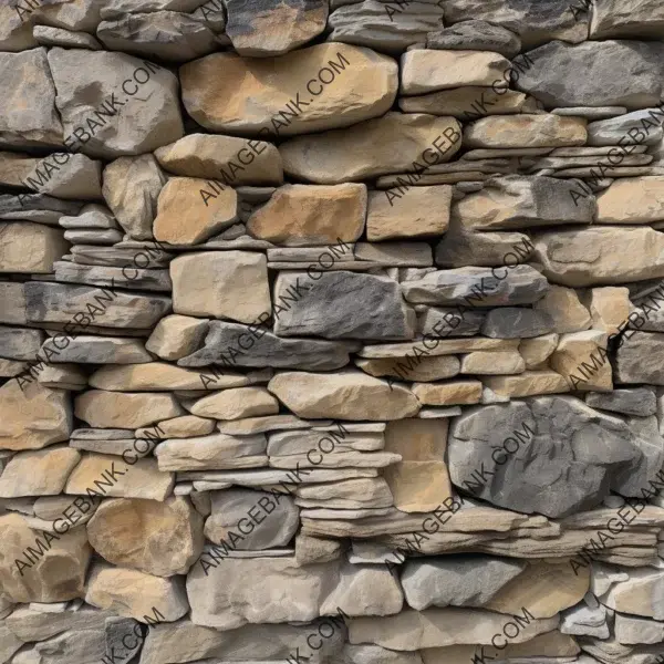Irregular and Textured Rock Wall Pattern