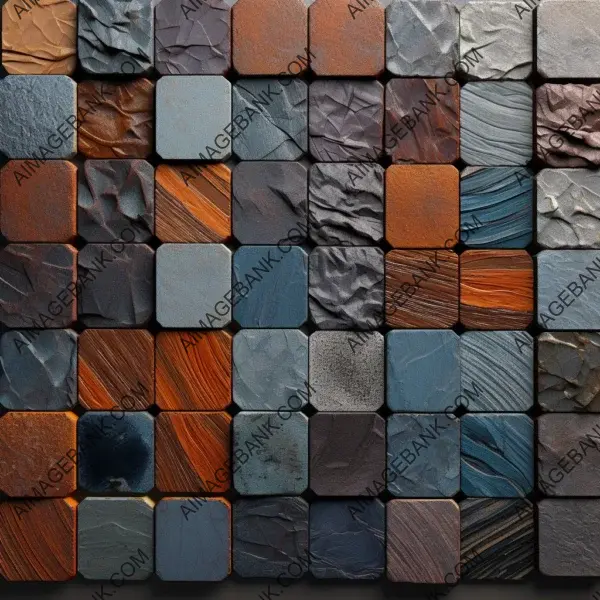 Unique blend in rock tile collection