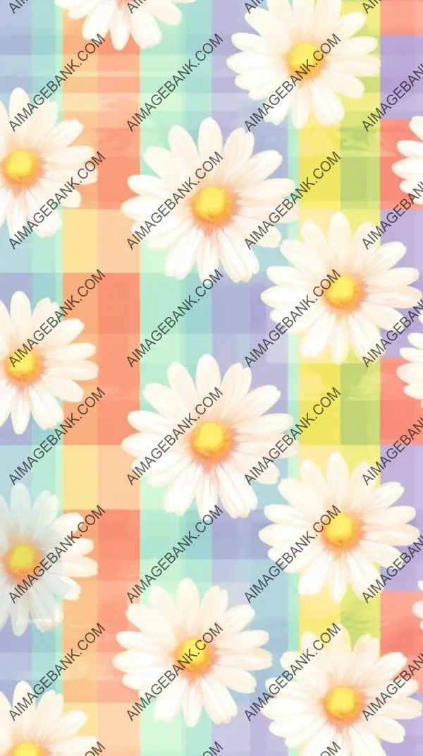 Captivating Pastel Flower Daisies Pattern