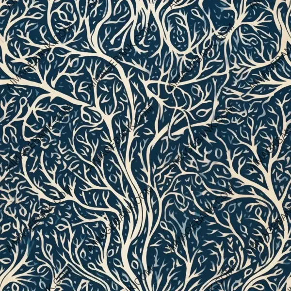 Breath-Taking Cyanotype Jungle Vines Print