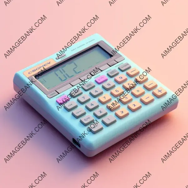 3D Render of Pastel Colors Calculator