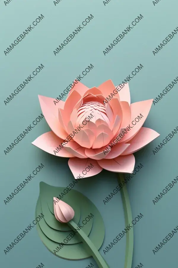 Lotus Paper Carving Background