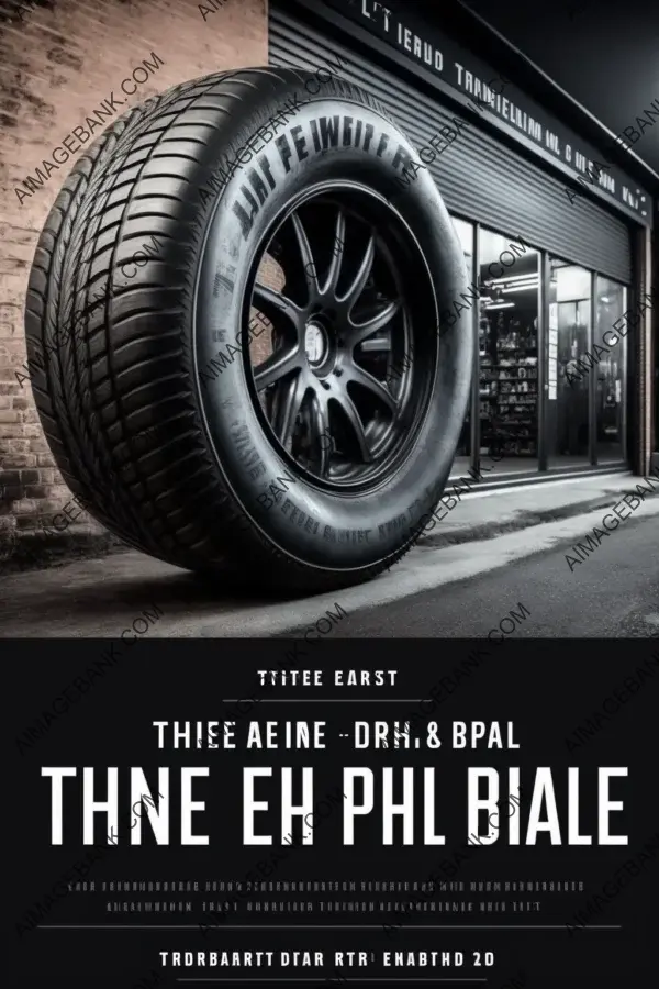 Template for beautiful tire shop Facebook banner