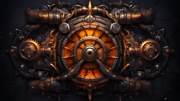 Logo facebook banner steampunk