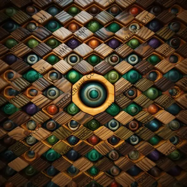 Captivating Fish-Eye Lens Tiled Wallpaper