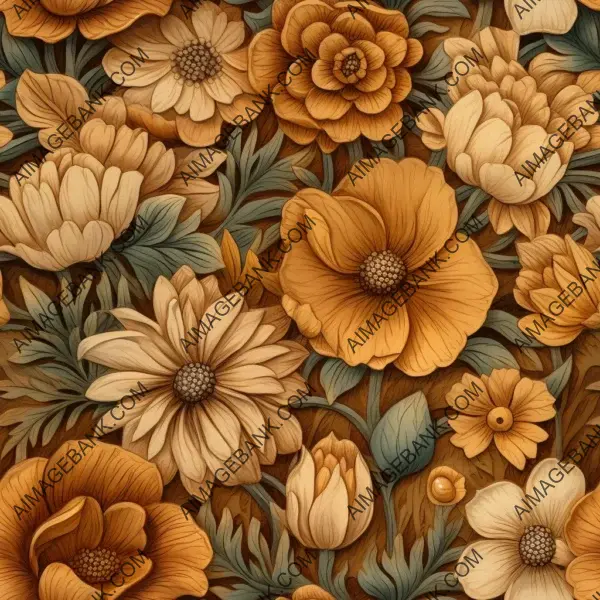 Stunning Representation of Hand-Carved Wooden Flowers