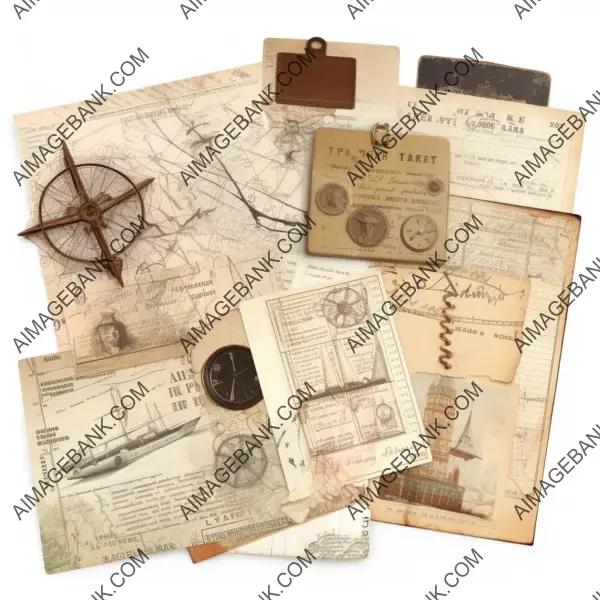 Antique Ship Ticket as Scrapbook Ephemera