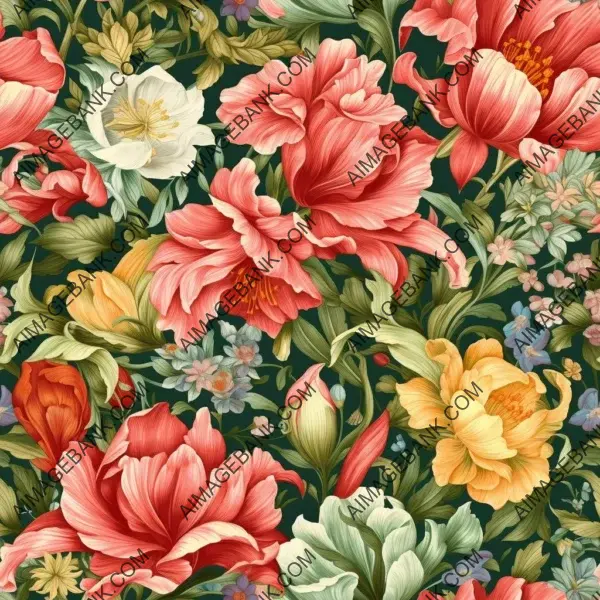 Beautiful and seamless floral pattern by Alois Arnegger