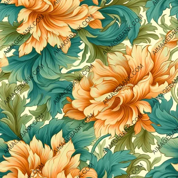 Stunning seamless floral pattern created by Alois Arnegger