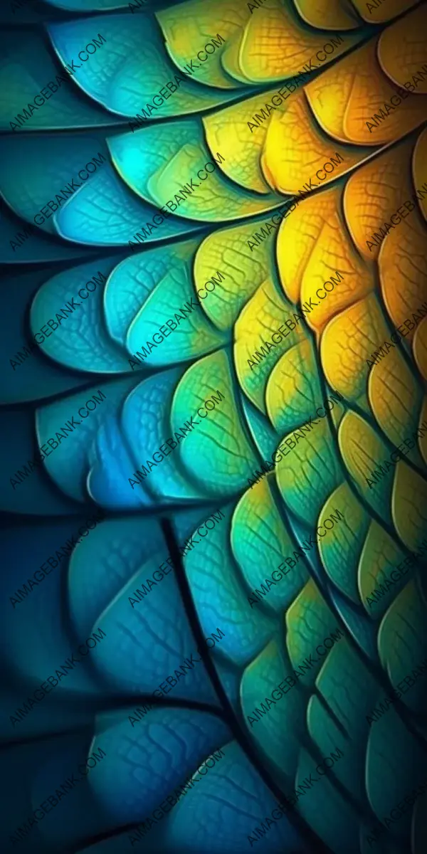 Dramatic lighting highlighting the beauty of natural fractals with geometric patterns