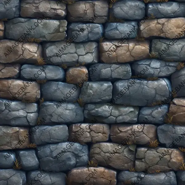 Large seams in a texture style reminiscent of World of Warcraft