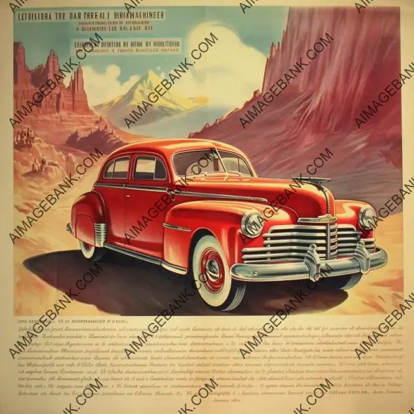 Captivating 1940s South American car ad