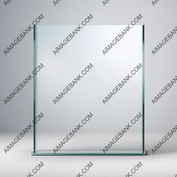 Glass plate with translucent background