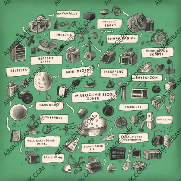 Hand-drawn diagram identifying differences