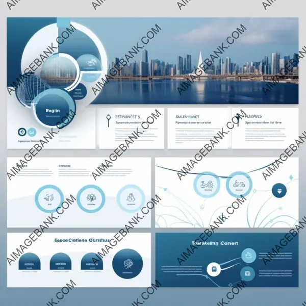 Corporate Identity PowerPoint Template in Blue