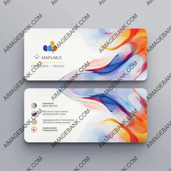 Professional Business Card Design with Front and Back