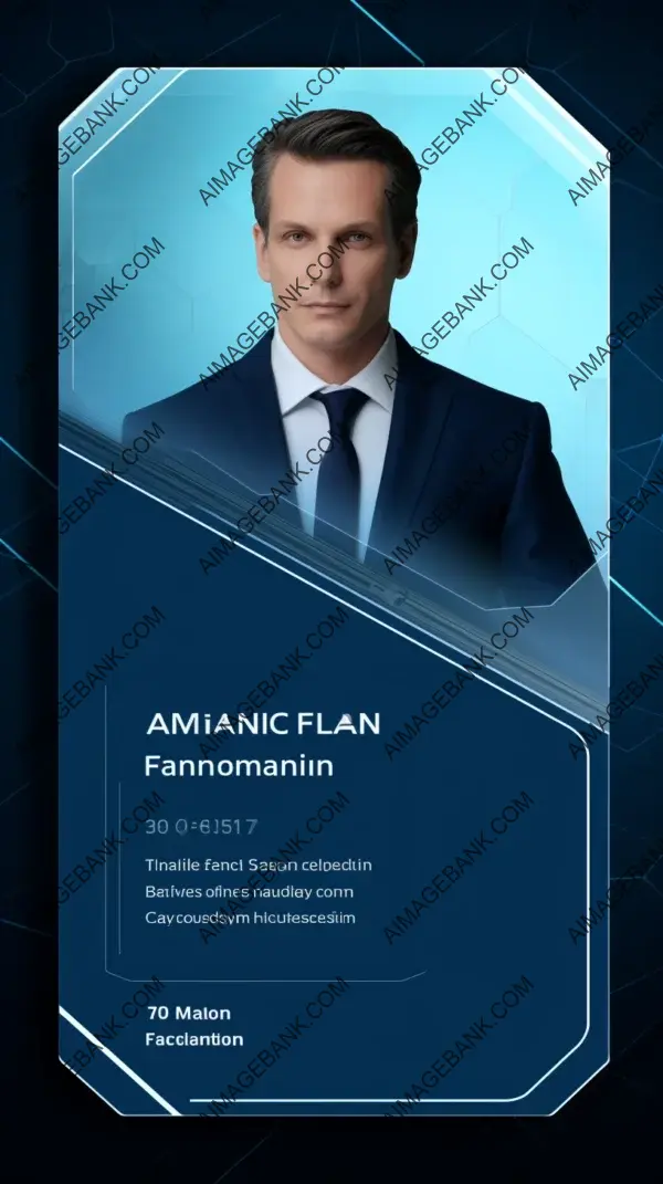 Tech Telecom Business Card Design for Manager with Fancy Style