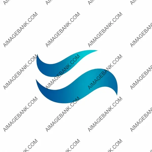 Create a business name card with a flat vector logo and trendy blue accents