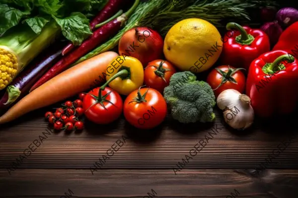 Design an attractive background image promoting healthy eating with a selection of vegetables