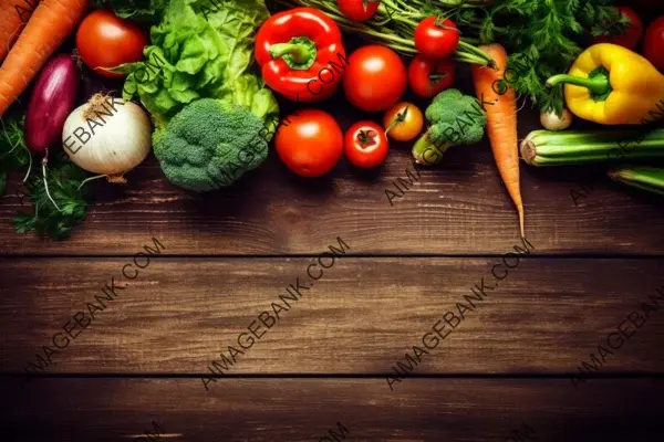 Craft a visually appealing background featuring various vegetables for a healthy eating theme