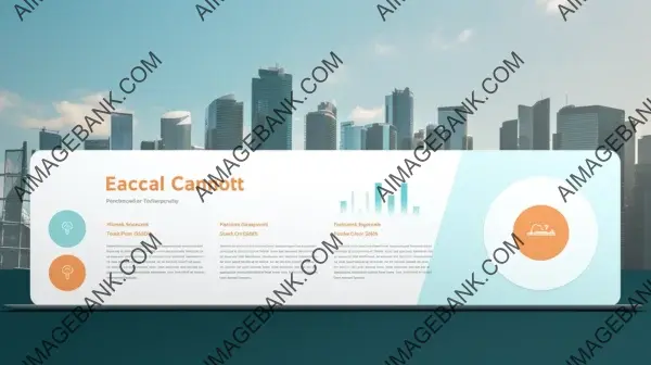 PowerPoint slide with a photorealistic glossy CGI presentation in high resolution