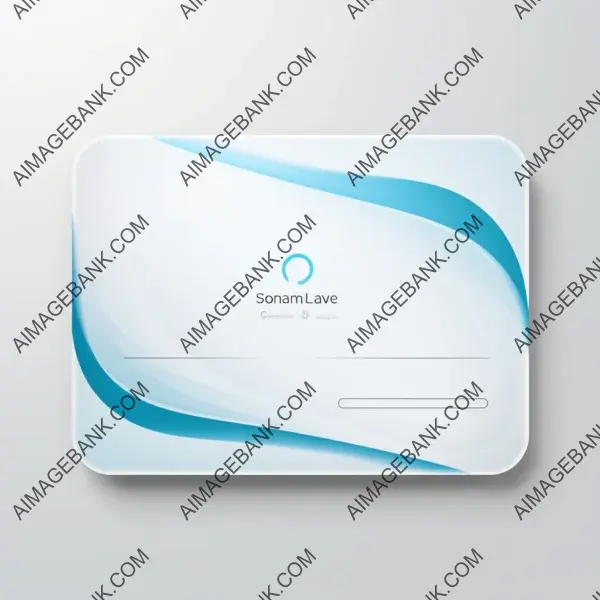 Visiting card with rounded edges and a clean and professional layout, highlighting a logo