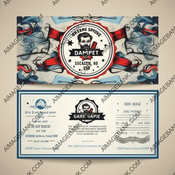 Barber Shop Business Card Design with Vintage Vibe