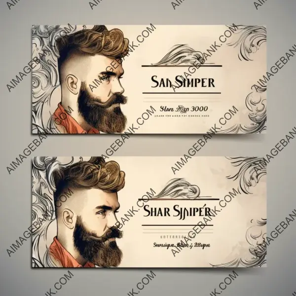 Minimalist Barber Shop Business Card Concept with Flair