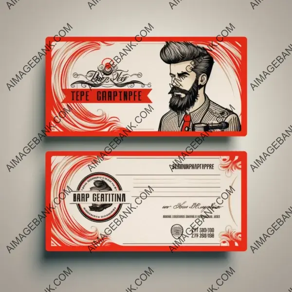 Unique Barber Shop Business Card Design with Style