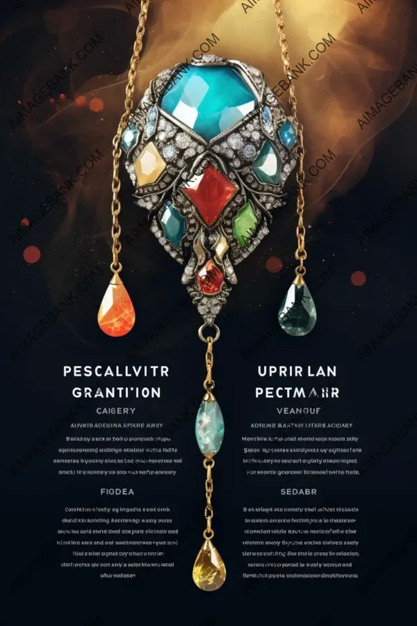 Vector Marketing Materials for Artisanal Jewelry Vendor with Texts