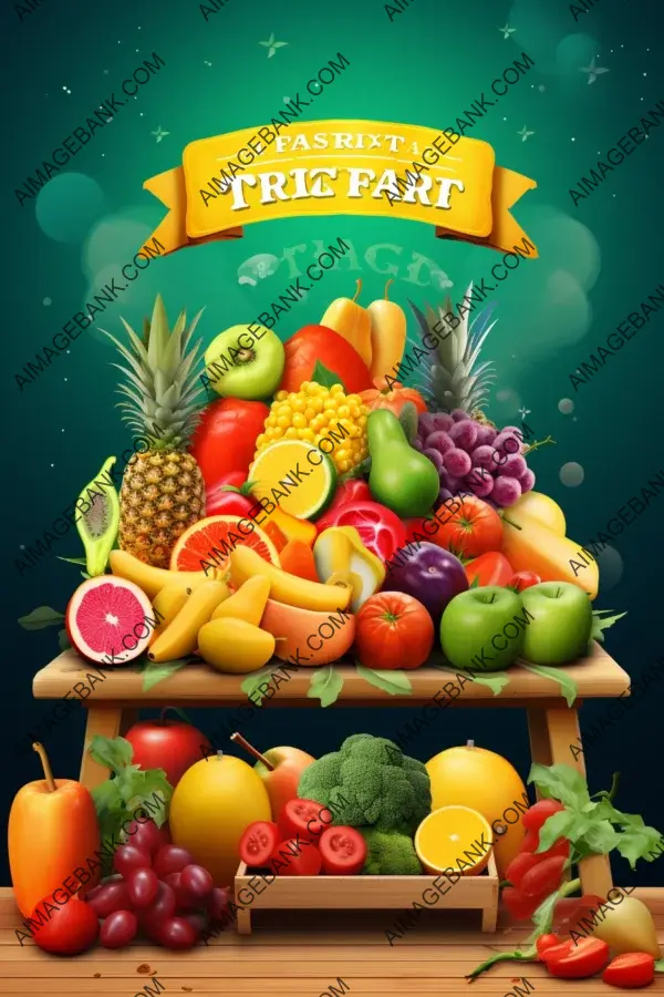 Fruit Vegetable Stand: Fresh and Colorful Texts