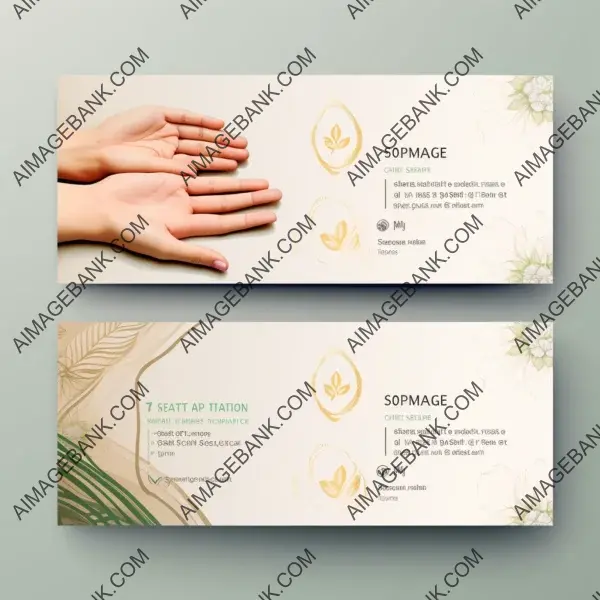 Tranquil and revitalizing shiatsu massages business card ad vector