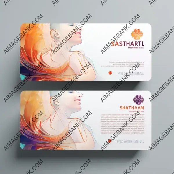 Revitalizing and therapeutic shiatsu massages business card ad vector