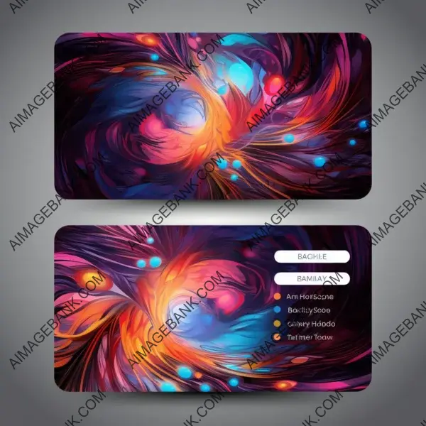 Modern and adaptable universal-themed business card ad vector