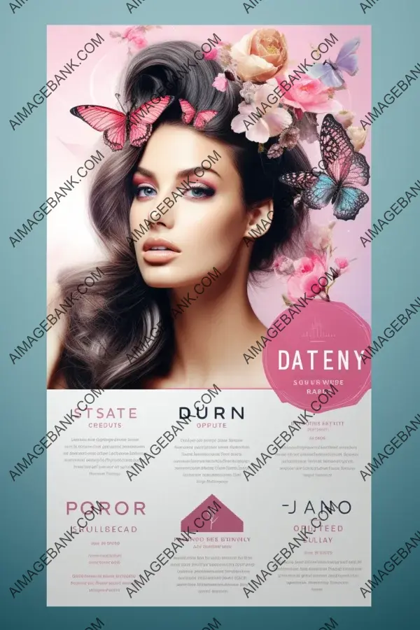 Captivating flyer design with a beauty salon theme and attractive texts