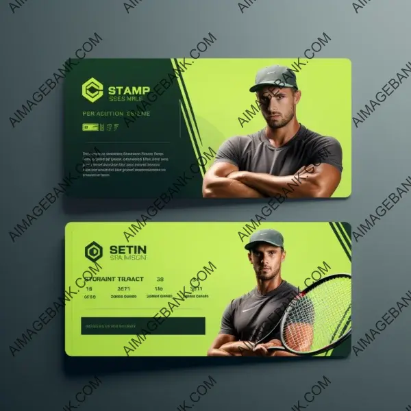 Ace Your Professional Image with Our Tennis Trainer Business Card Template