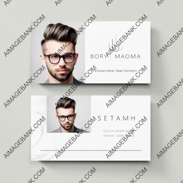 Make a Lasting Impression with Our Minimal Elegant Hai Template for Business Cards