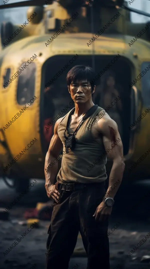 Colorful military tribute: Bruce Lee&#8217;s 8k post-apocalyptic performance