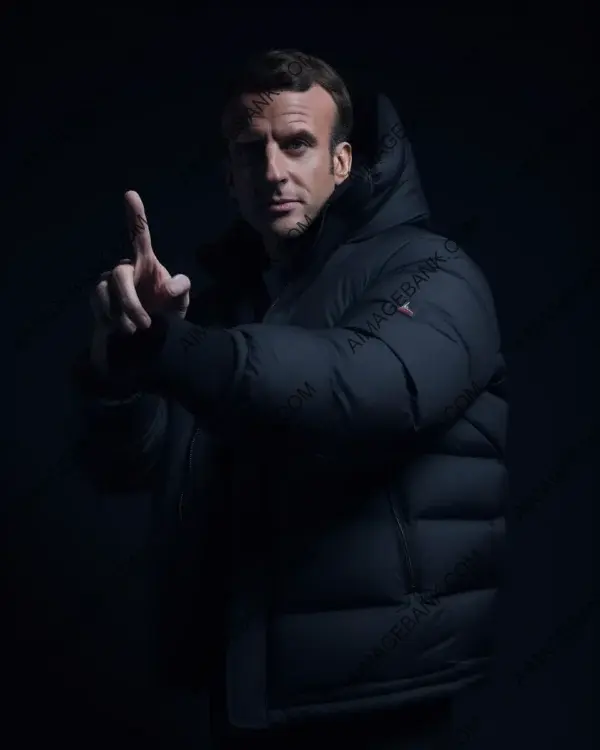 Drill Rap Style: Macron Sporting Balenciaga&#8217;s Puffy Jacket